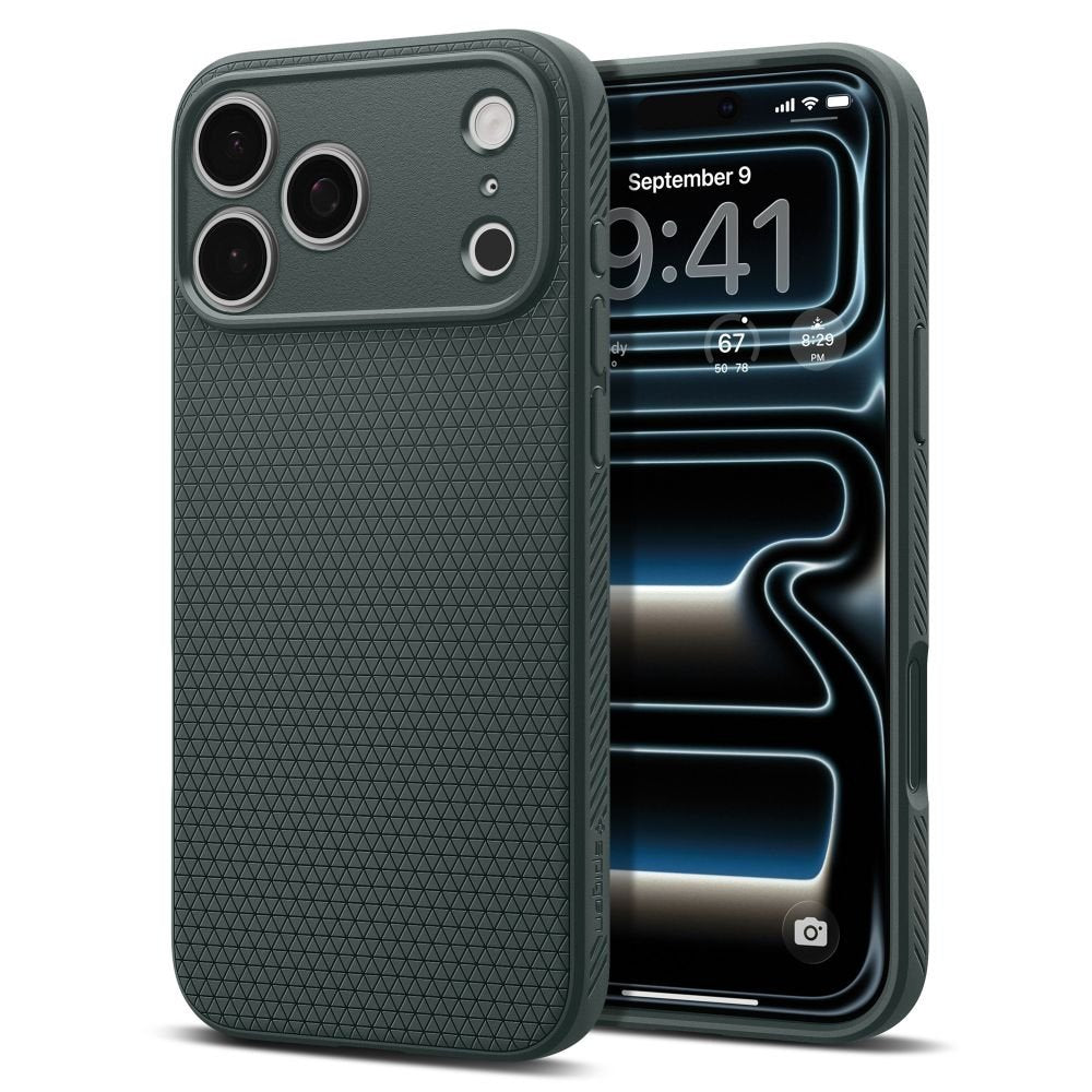 Spigen iPhone 18 Pro / iPhone 17 Pro - Θήκη Σιλικόνης - Liquid Air - Abyss Green