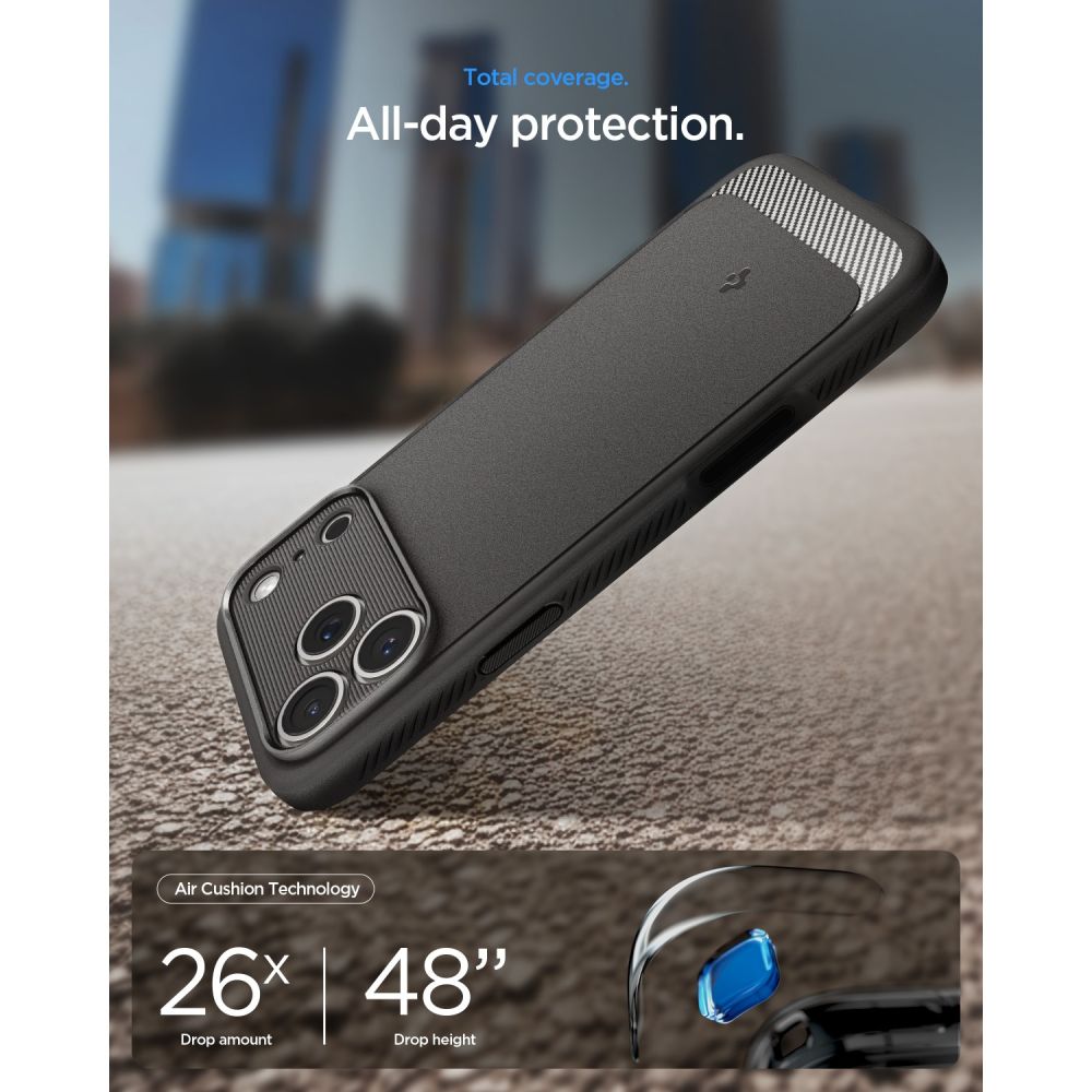 Spigen iPhone 18 Pro / iPhone 17 Pro - Θήκη TPU με MagSafe - Rugged Armor Mag - Grey