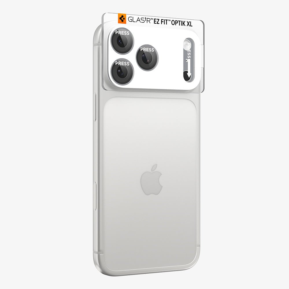 Spigen iPhone 18 Pro Max - Αντιχαρακτικό Γυαλί για την Κάμερα - Optik Pro XL Glas.TR EZ Fit - Silver