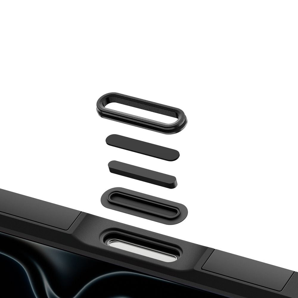Spigen iPhone 18 Pro Max / iPhone 17 Pro Max - MagSafe Σκληρή Θήκη με Πλαίσιο Σιλικόνης και Σταντ - Tough Armor T Mag - Black