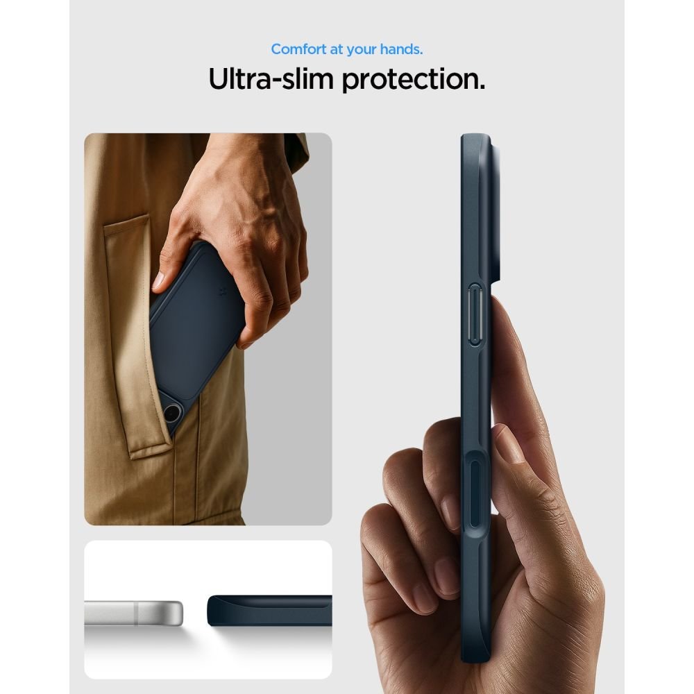 Spigen iPhone 18 Pro Max / iPhone 17 Pro Max - Σκληρή Θήκη με MagSafe - Thin Fit Mag - Metal Slate