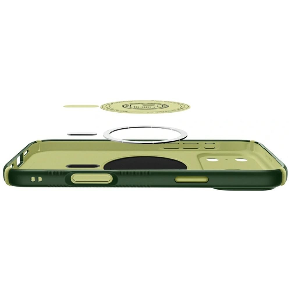 Spigen iPhone 18 Pro Max / iPhone 17 Pro Max - Σκληρή Θήκη με Πλαίσιο Σιλικόνης και MagSafe - Nano Pop Hybrid Mag - Avo Green