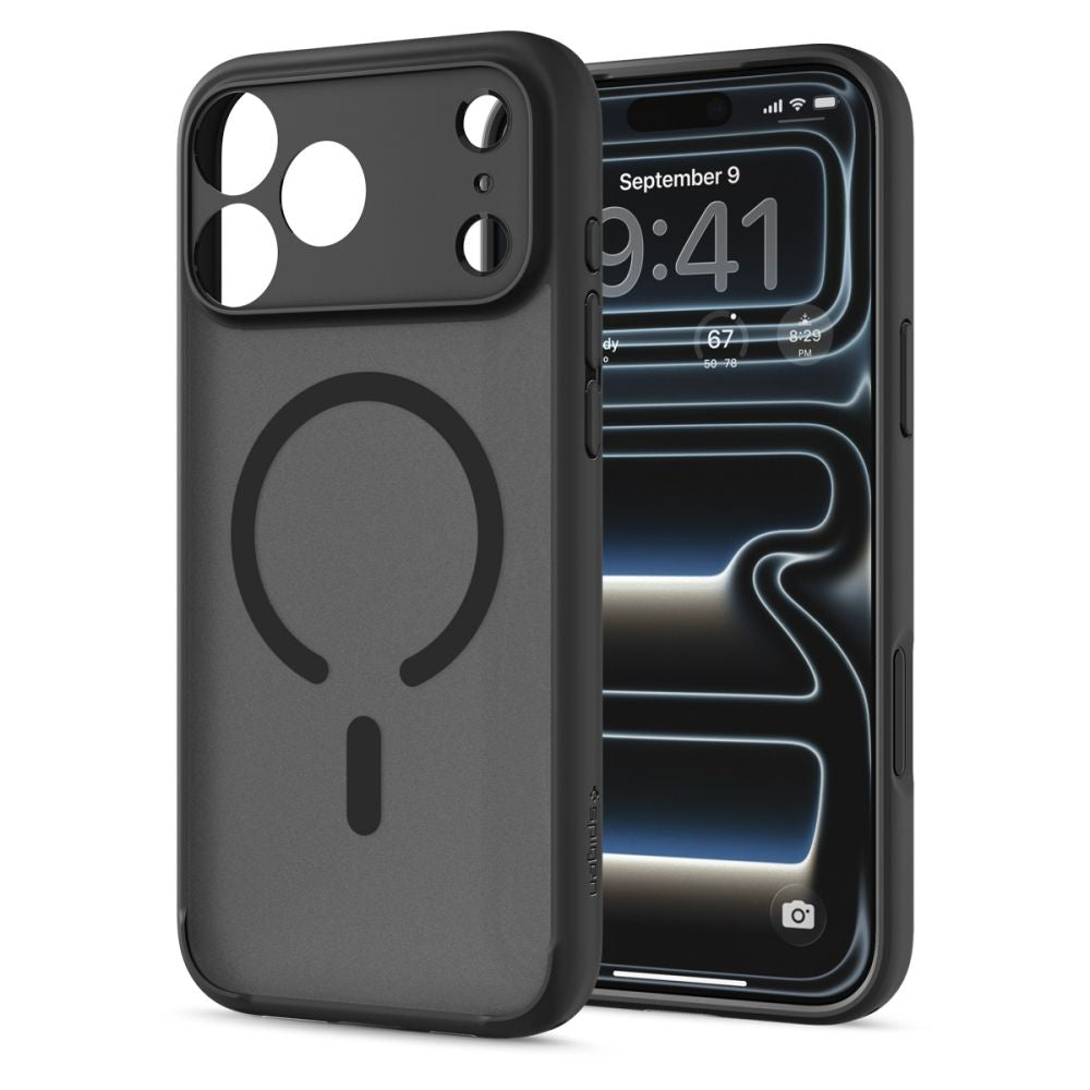 Spigen iPhone 18 Pro Max / iPhone 17 Pro Max - Σκληρή Θήκη με Πλαίσιο Σιλικόνης Και MagSafe - Ultra Hybrid Mag - Frost Black