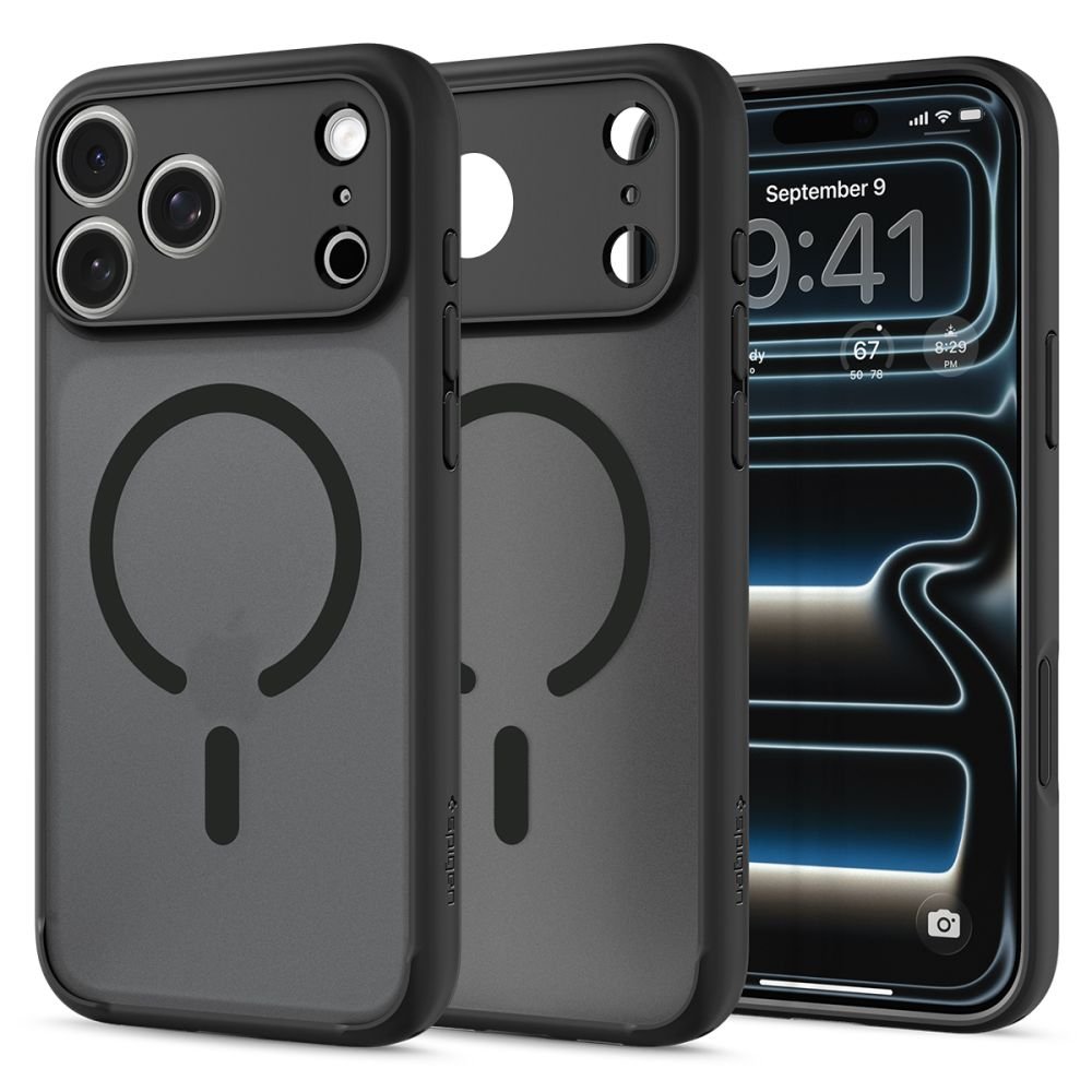 Spigen iPhone 18 Pro Max / iPhone 17 Pro Max - Σκληρή Θήκη με Πλαίσιο Σιλικόνης Και MagSafe - Ultra Hybrid Mag - Frost Black