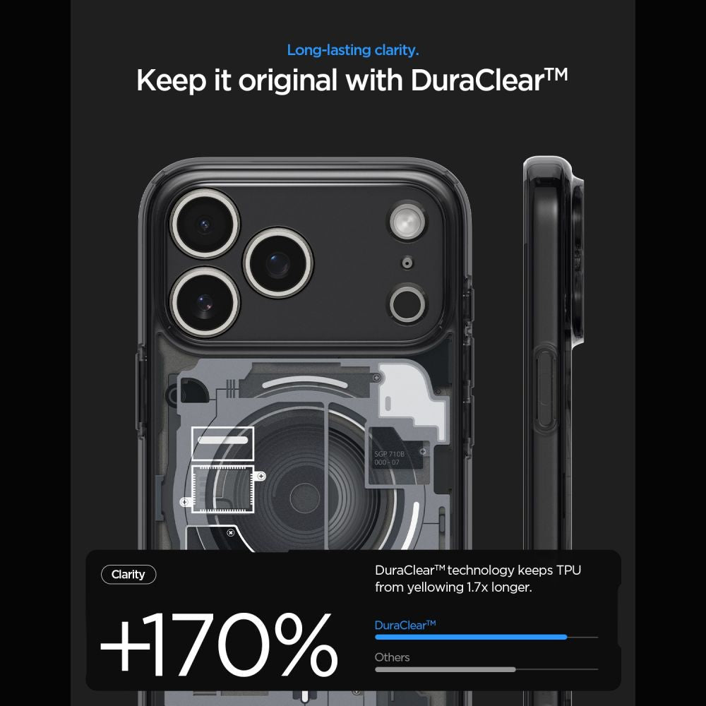 Spigen iPhone 18 Pro Max / iPhone 17 Pro Max - Σκληρή Θήκη με Πλαίσιο Σιλικόνης Και MagSafe - Ultra Hybrid Mag - Zero One Black