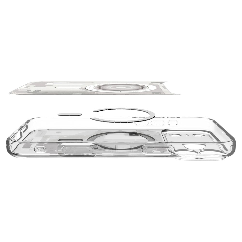 Spigen iPhone 18 Pro Max / iPhone 17 Pro Max - Σκληρή Θήκη με Πλαίσιο Σιλικόνης Και MagSafe - Ultra Hybrid Mag - Zero One White