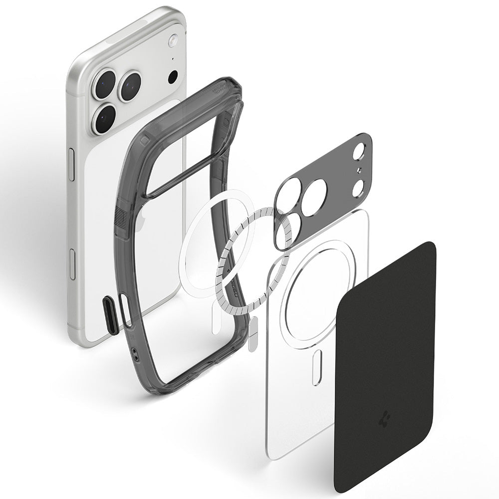 Spigen iPhone 18 Pro Max / iPhone 17 Pro Max - Σκληρή Θήκη με Πλαίσιο Σιλικόνης Και MagSafe - Ultra Hybrid T Mag - Matte Black