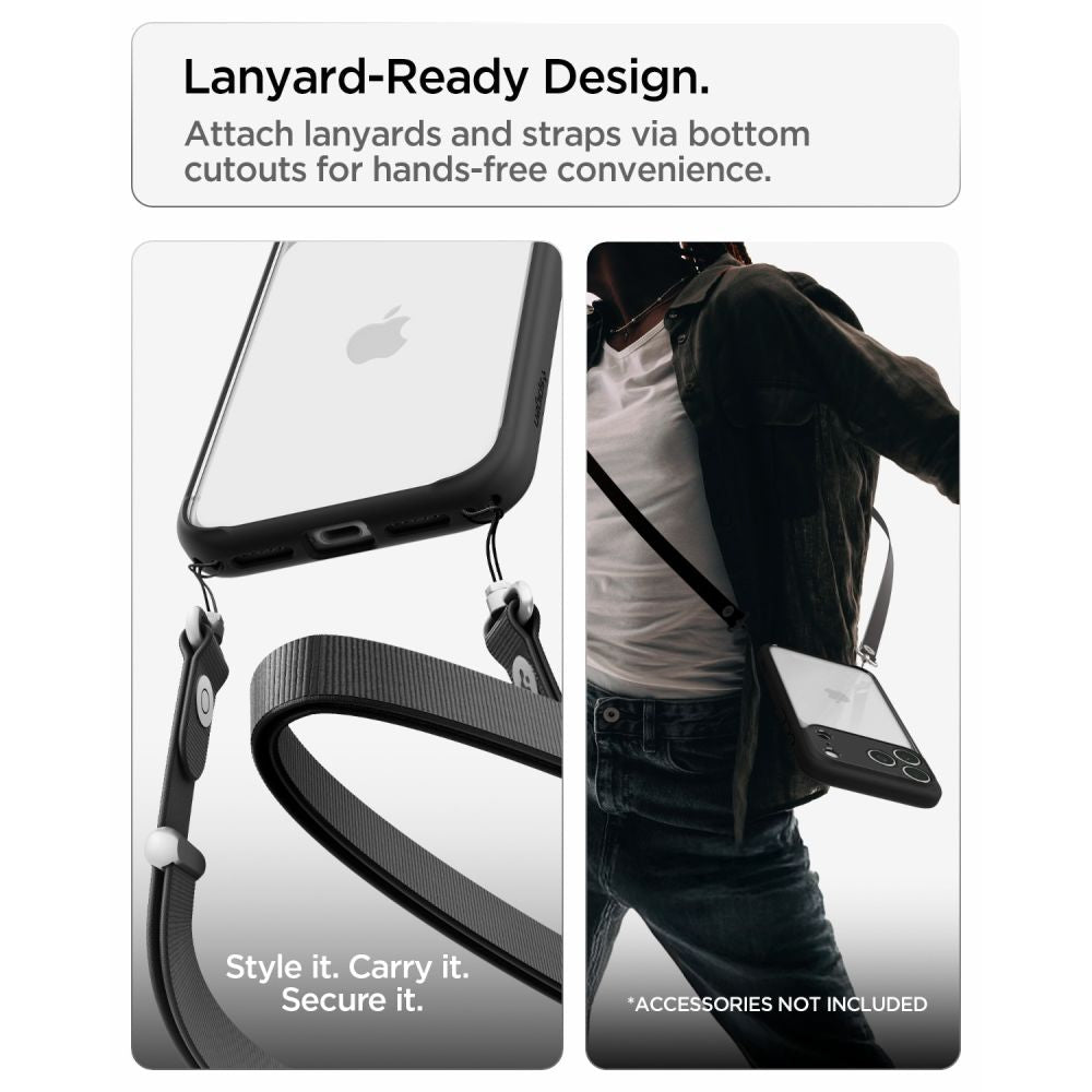Spigen iPhone 18 Pro Max / iPhone 17 Pro Max - Σκληρή Θήκη με Πλαίσιο Σιλικόνης - Ultra Hybrid - Matte Black