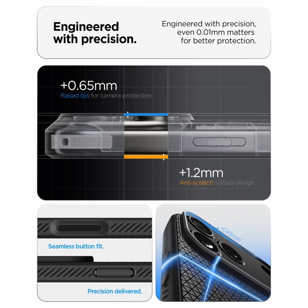 Spigen iPhone 18 Pro Max / iPhone 17 Pro Max - Θήκη Σιλικόνης - Liquid Air - Matte Black