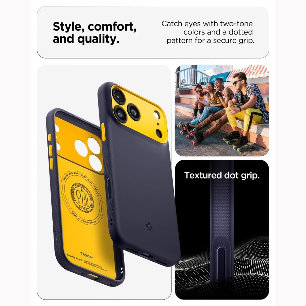 Spigen iPhone 18 Pro Max / iPhone 17 Pro Max - Θήκη Σιλικόνης με MagSafe - Nano Pop Mag - Blueberry Navy