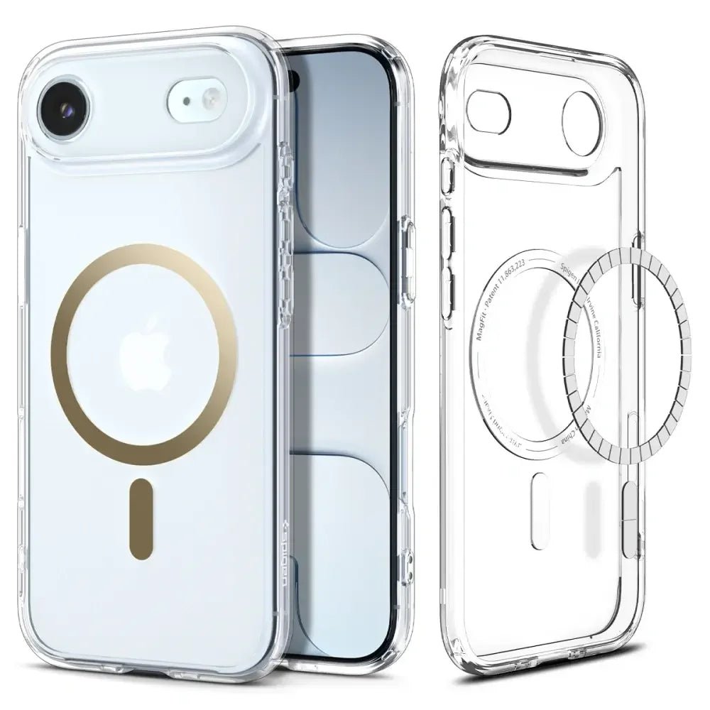Spigen iPhone Air - Ultra Hybrid Mag - Σκληρή Θήκη με Πλαίσιο Σιλικόνης Και MagSafe - Clear / Gold