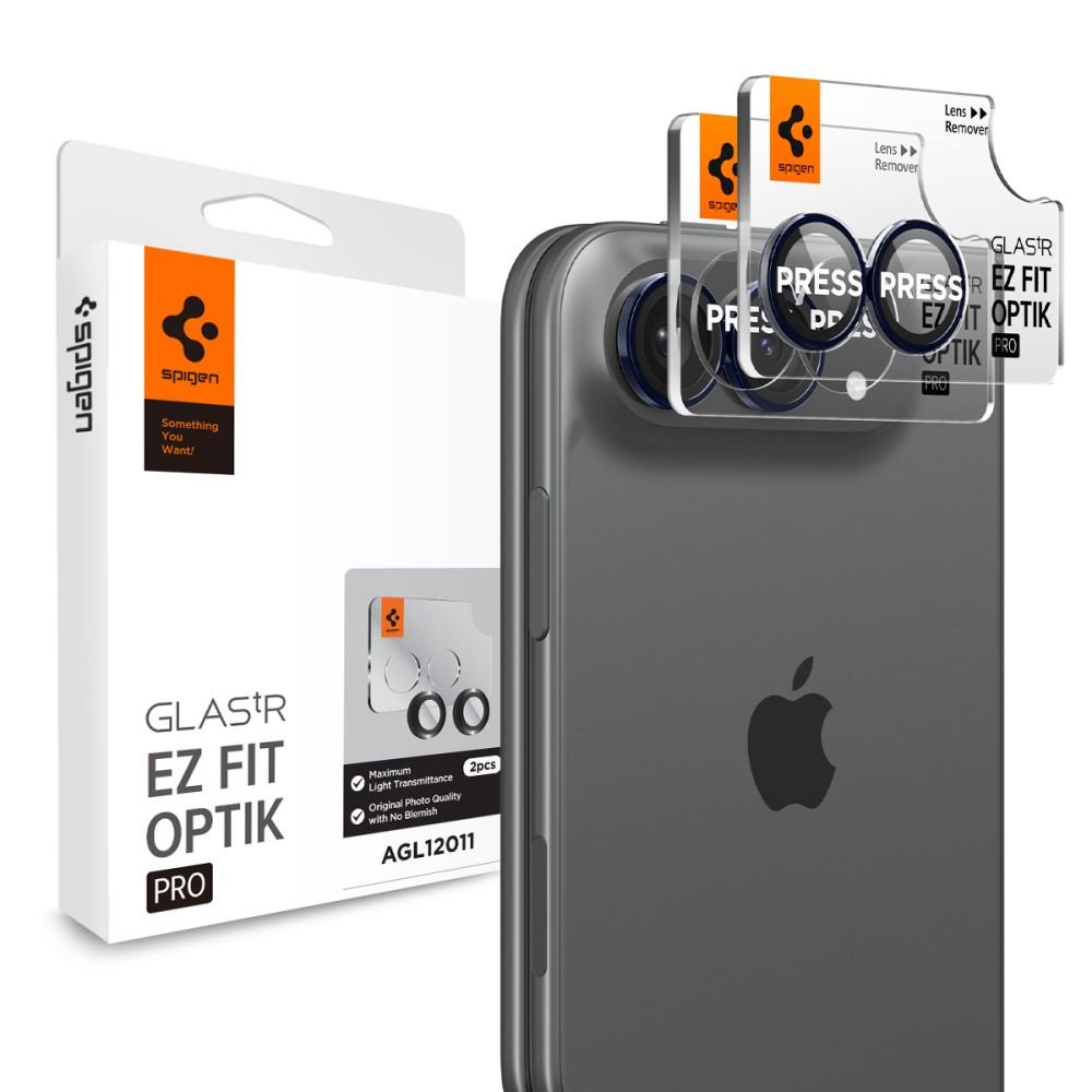 Spigen iPhone Duo - Αντιχαρακτικό Γυαλί για την Κάμερα - Optik Pro Glas.TR EZ Fit - 2 Τεμάχια - Night Sky