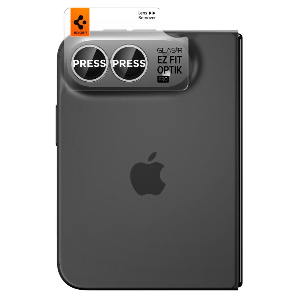 Spigen iPhone Duo - Αντιχαρακτικό Γυαλί για την Κάμερα - Optik Pro Glas.TR EZ Fit - 2 Τεμάχια - Star White