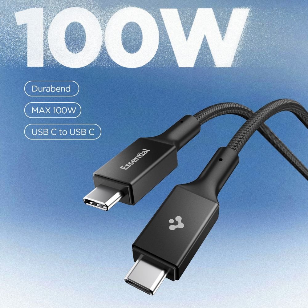 Spigen Καλώδιο Γρήγορης Φόρτισης 100W Type - C to Type - C - Essential EB10010CC - 100 cm - Black