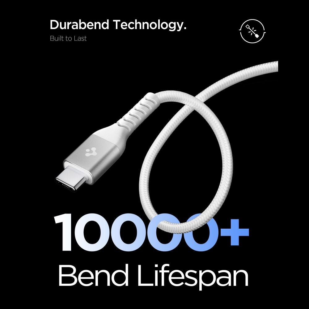 Spigen Καλώδιο Γρήγορης Φόρτισης 100W Type - C to Type - C - Essential EB10010CCA - 100 cm - White