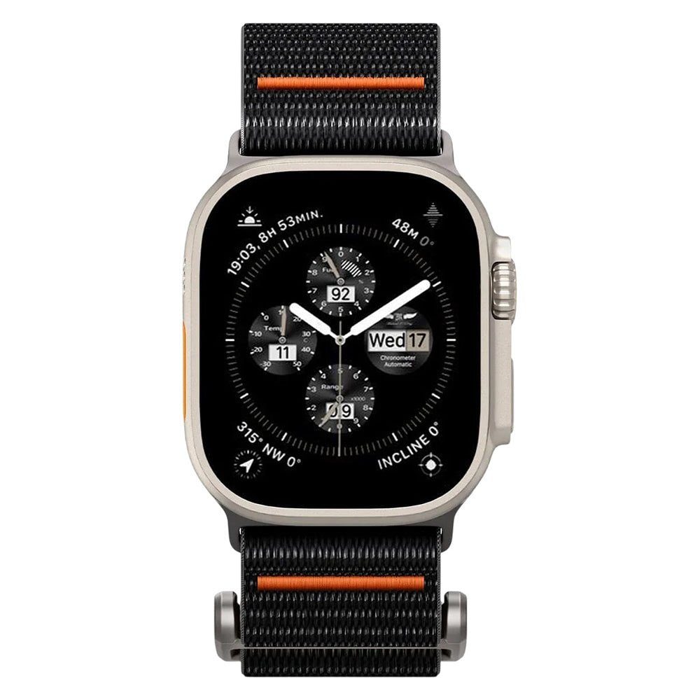 Spigen Λουράκι Apple Watch 4/5/6/7/8/9/10/11/12 - SE (1/2/3) - ULTRA (1/2/3/4) - 44/45/46/49mm DuraPro Flex - Black / Orange