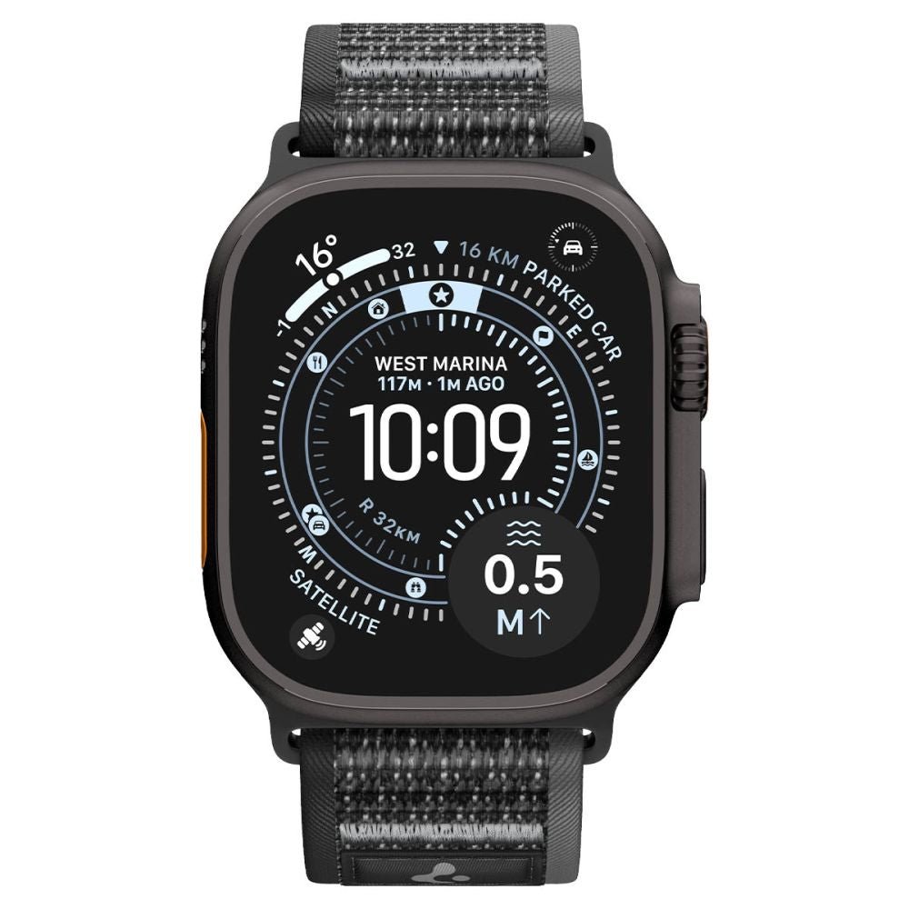 Spigen Λουράκι Apple Watch 8/9/10/11 - SE (1/2/3) - Ultra (1/2/3) – 44/45/46/49mm - Athlex Air 2 - Active Black / Grey