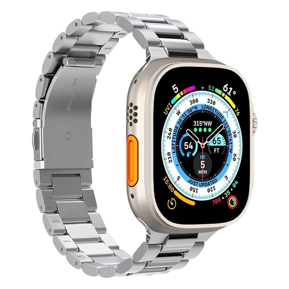 Spigen Λουράκι Apple Watch 8/9/10/11/12 - SE (1/2/3) - Ultra (1/2/3/4) - 44/45/46/49mm Modern Fit 316L - Silver