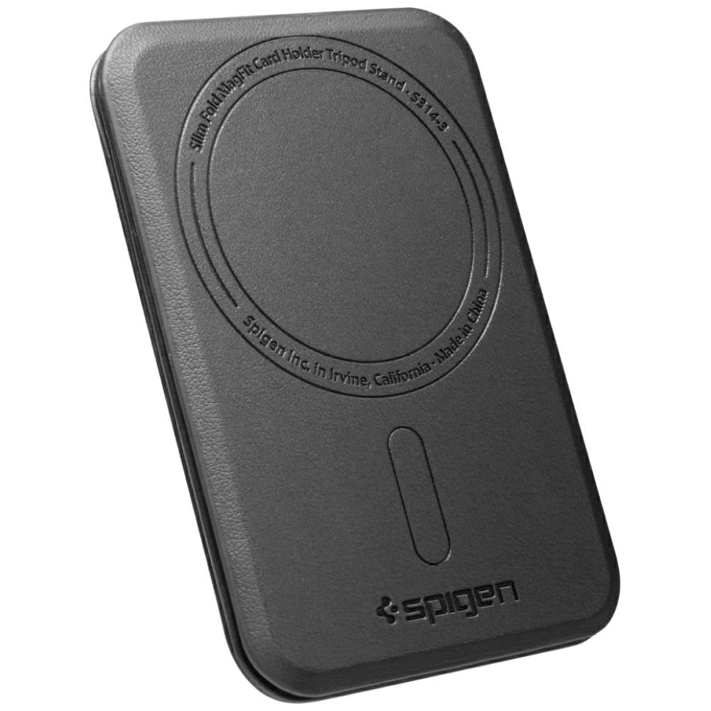Spigen Μαγνητική Θήκη για Κάρτα και Stand Κινητού από Συνθετικό Δέρμα - S314 - 3 - Black