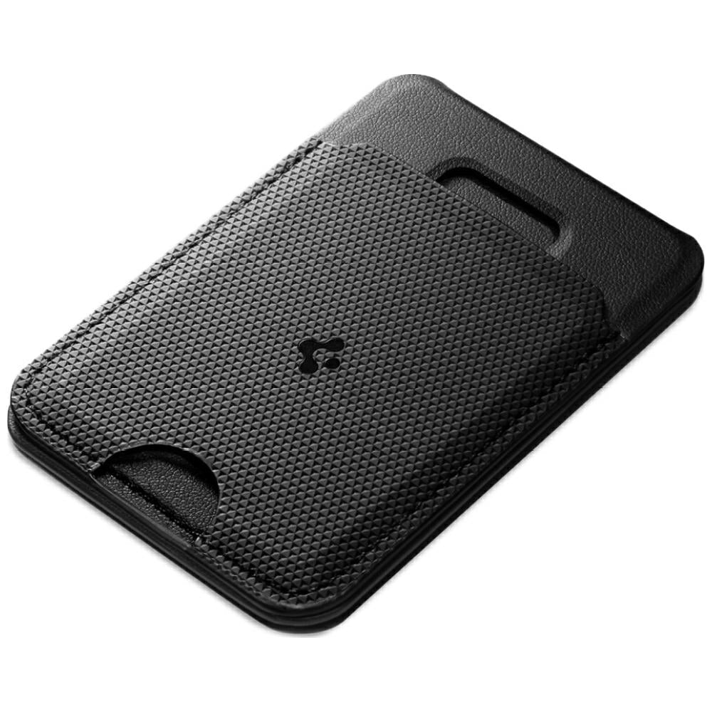 Spigen Μαγνητική Θήκη για Κάρτα και Stand Κινητού από Συνθετικό Δέρμα - S314 - 3 - Black