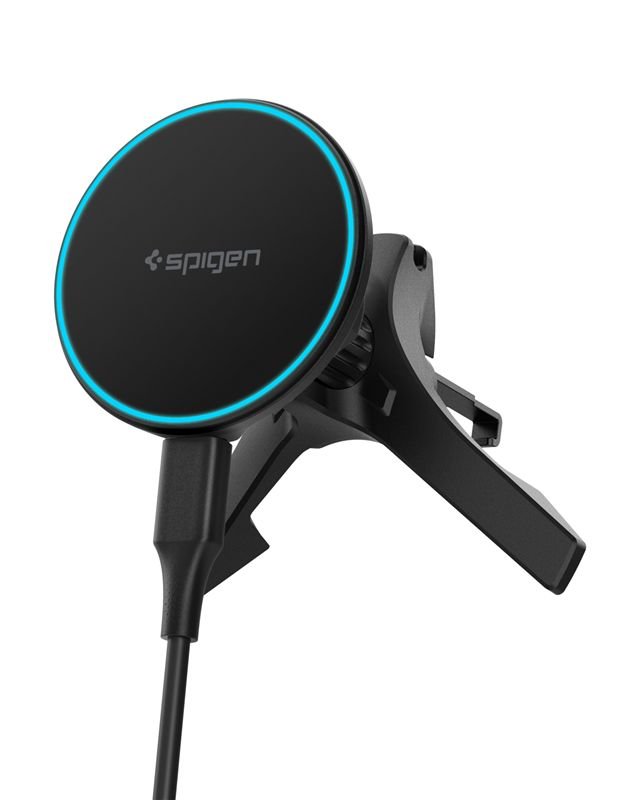 Spigen Μαγνητική Βάση Αυτοκινήτου Αεραγωγού με Ασύρματη Φόρτιση MagSafe Qi2 15W - Essential EV15MAQ - Black