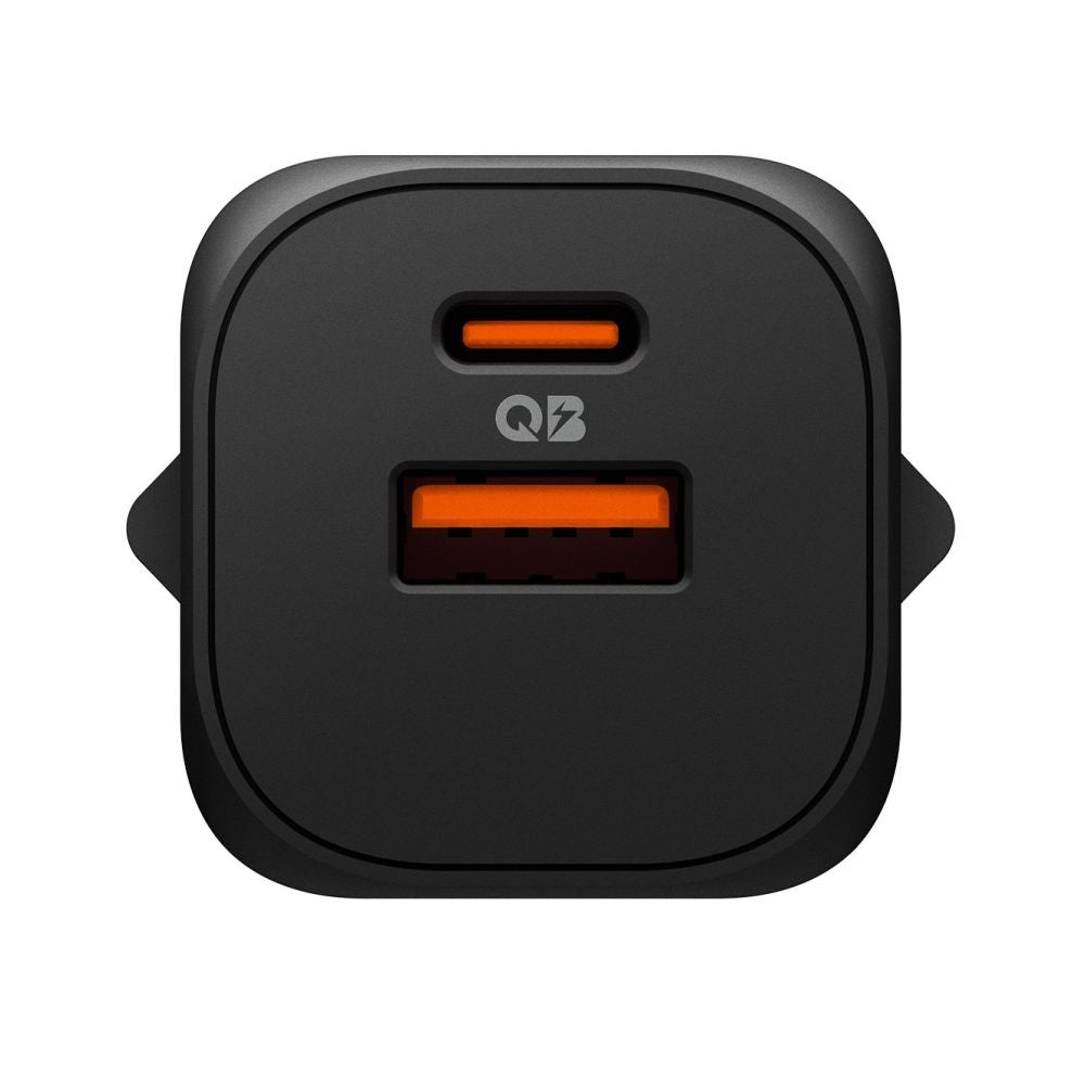 Spigen Οικιακός Φορτιστής Γρήγορης Φόρτισης με 1 Θύρα Type - C και 1 Θύρα USB 35W - Essential EE352EU - Black