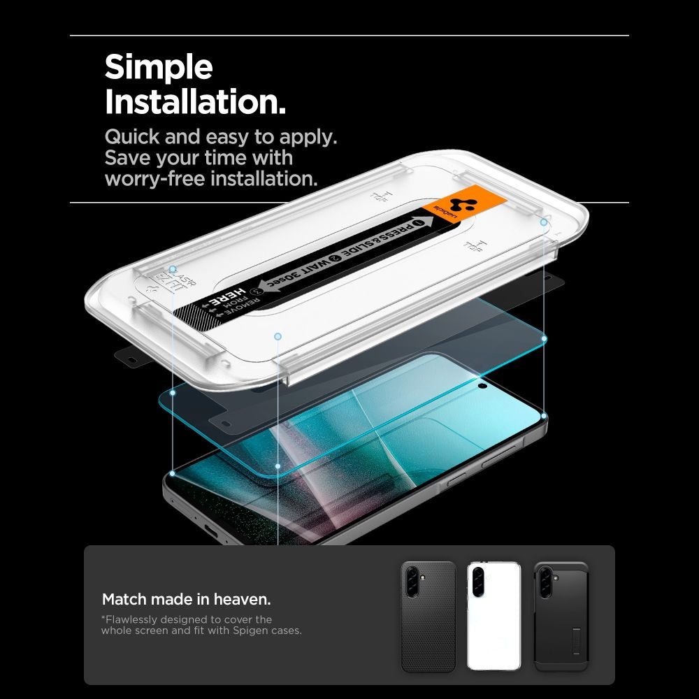 Spigen Samsung Galaxy A36 5G / A37 5G - Αντιχαρακτικό Γυαλί Οθόνης 9H - Glas.TR EZ FIT HD - Clear