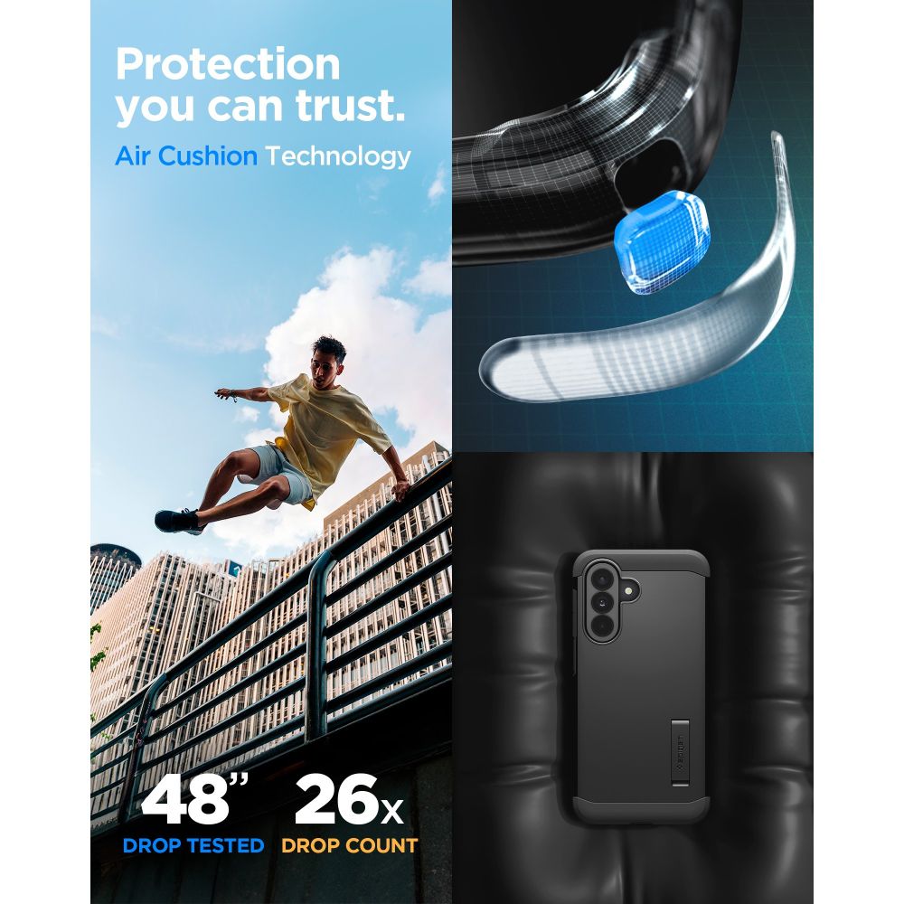 Spigen Samsung Galaxy A37 5G - Σκληρή Θήκη - Tough Armor - Black