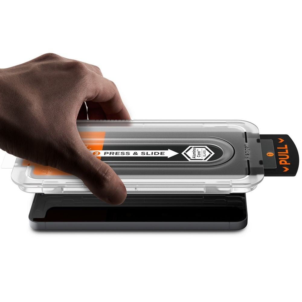 Spigen Samsung Galaxy S25 FE - Case Friendly Αντιχαρακτικό Γυαλί Οθόνης - Glas.tR EZ Fit Pro - 2 Τεμάχια - Διάφανα