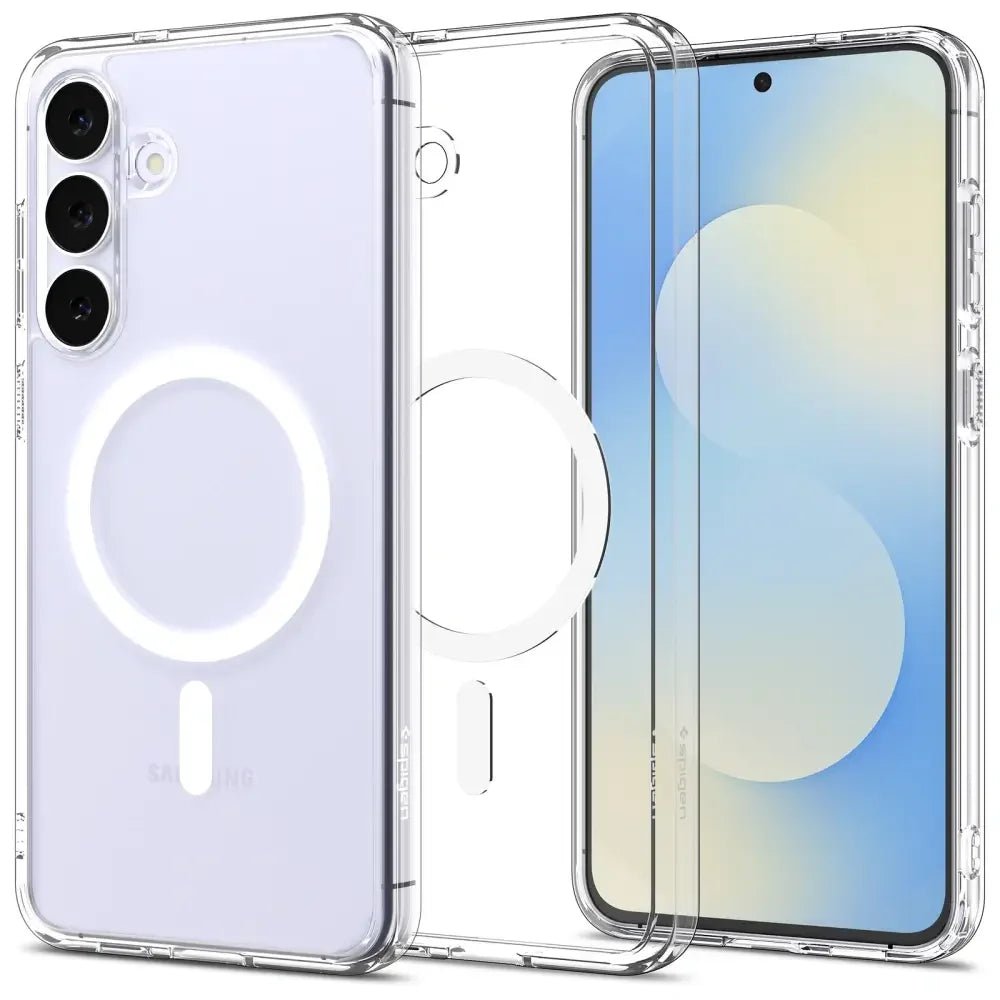 Spigen Samsung Galaxy S25 FE - Ultra Hybrid Mag - Σκληρή Θήκη με Πλαίσιο Σιλικόνης Και MagSafe - Clear / White
