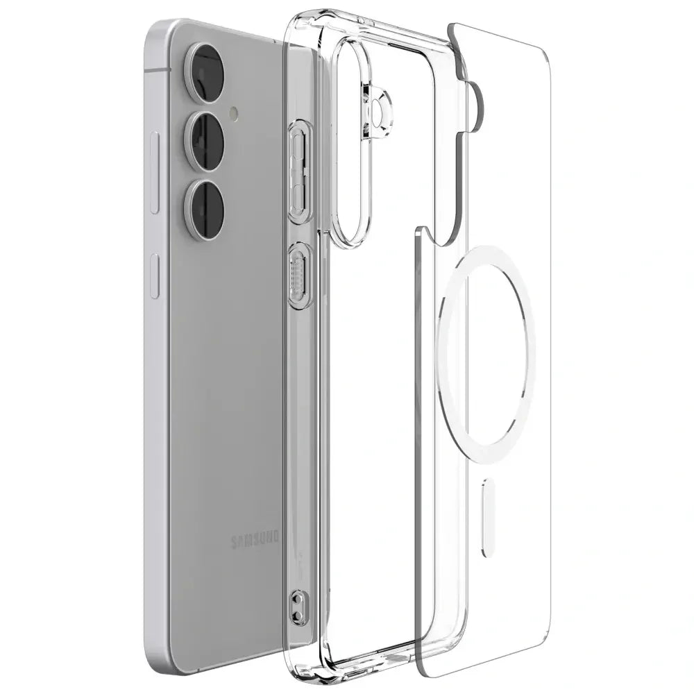Spigen Samsung Galaxy S25 FE - Ultra Hybrid Mag - Σκληρή Θήκη με Πλαίσιο Σιλικόνης Και MagSafe - Clear / White