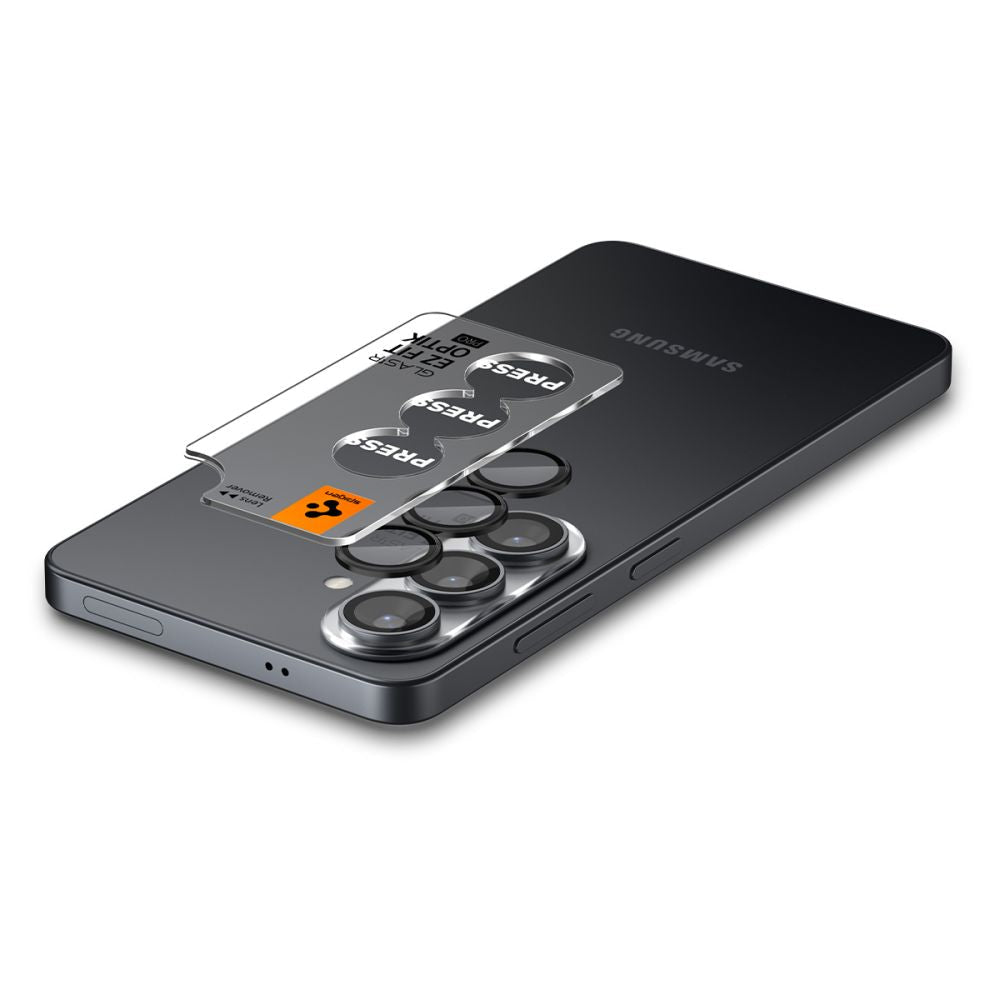 Spigen Samsung Galaxy S26 - Αντιχαρακτικό Γυαλί για την Κάμερα - Optik Pro HD Glas.TR EZ Fit - 2 Τεμάχια - Black