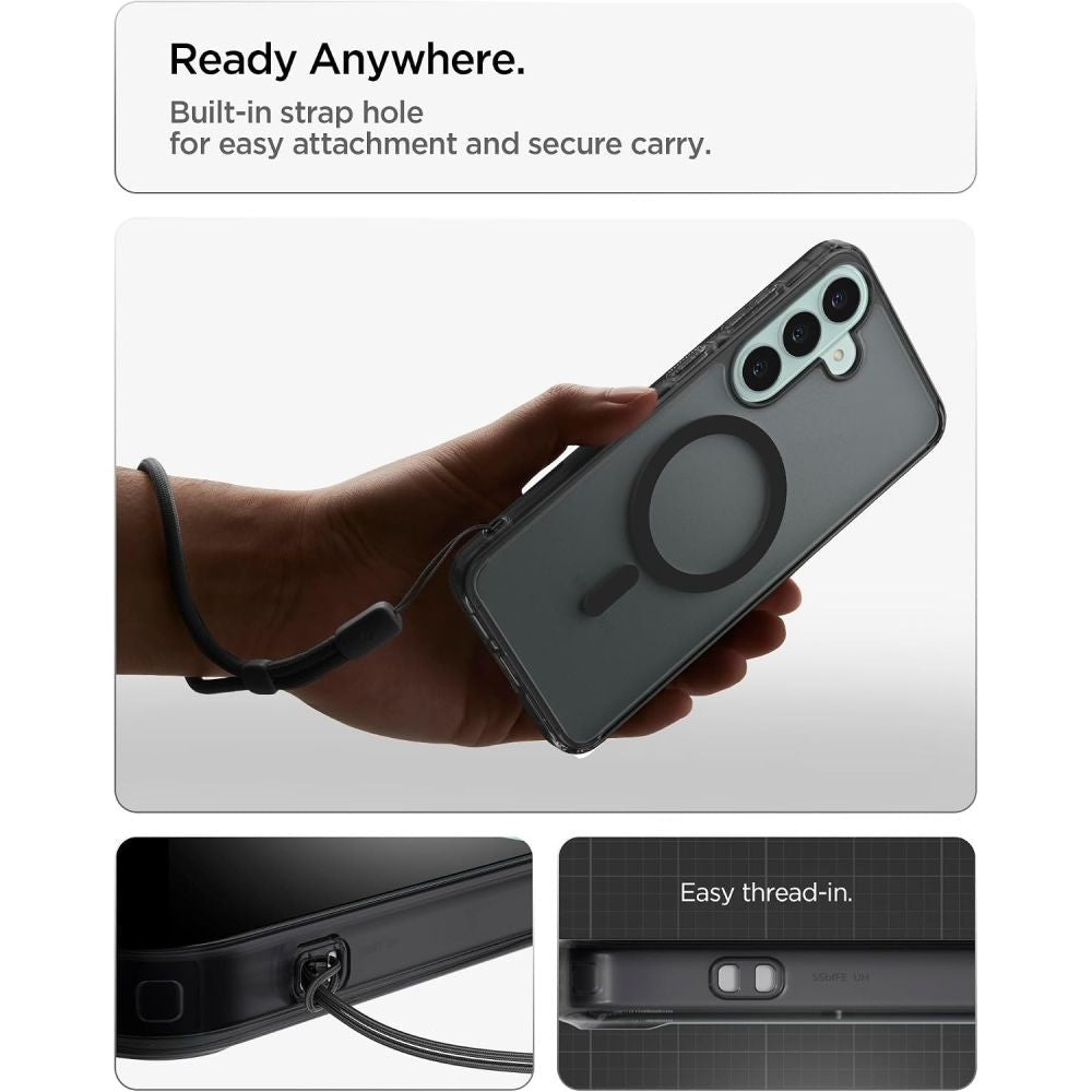 Spigen Samsung Galaxy S26 FE - Σκληρή Θήκη με Πλαίσιο Σιλικόνης Και MagSafe - Ultra Hybrid Mag - Frost Black