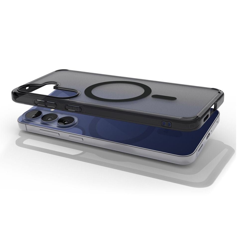 Spigen Samsung Galaxy S26 FE - Σκληρή Θήκη με Πλαίσιο Σιλικόνης Και MagSafe - Ultra Hybrid Mag - Frost Black