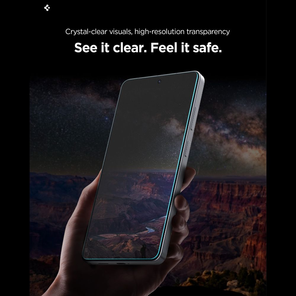 Spigen Samsung Galaxy S26 Plus - Αντιχαρακτικό Γυαλί Οθόνης 10H - Glas.tR EZ Fit Pro AC - 2 Τεμάχια - Privacy