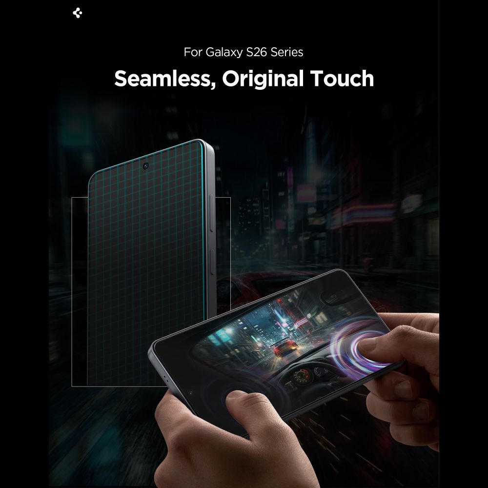 Spigen Samsung Galaxy S26 Plus - Αντιχαρακτικό Γυαλί Οθόνης 10H - Glas.tR EZ Fit Pro AC - Privacy