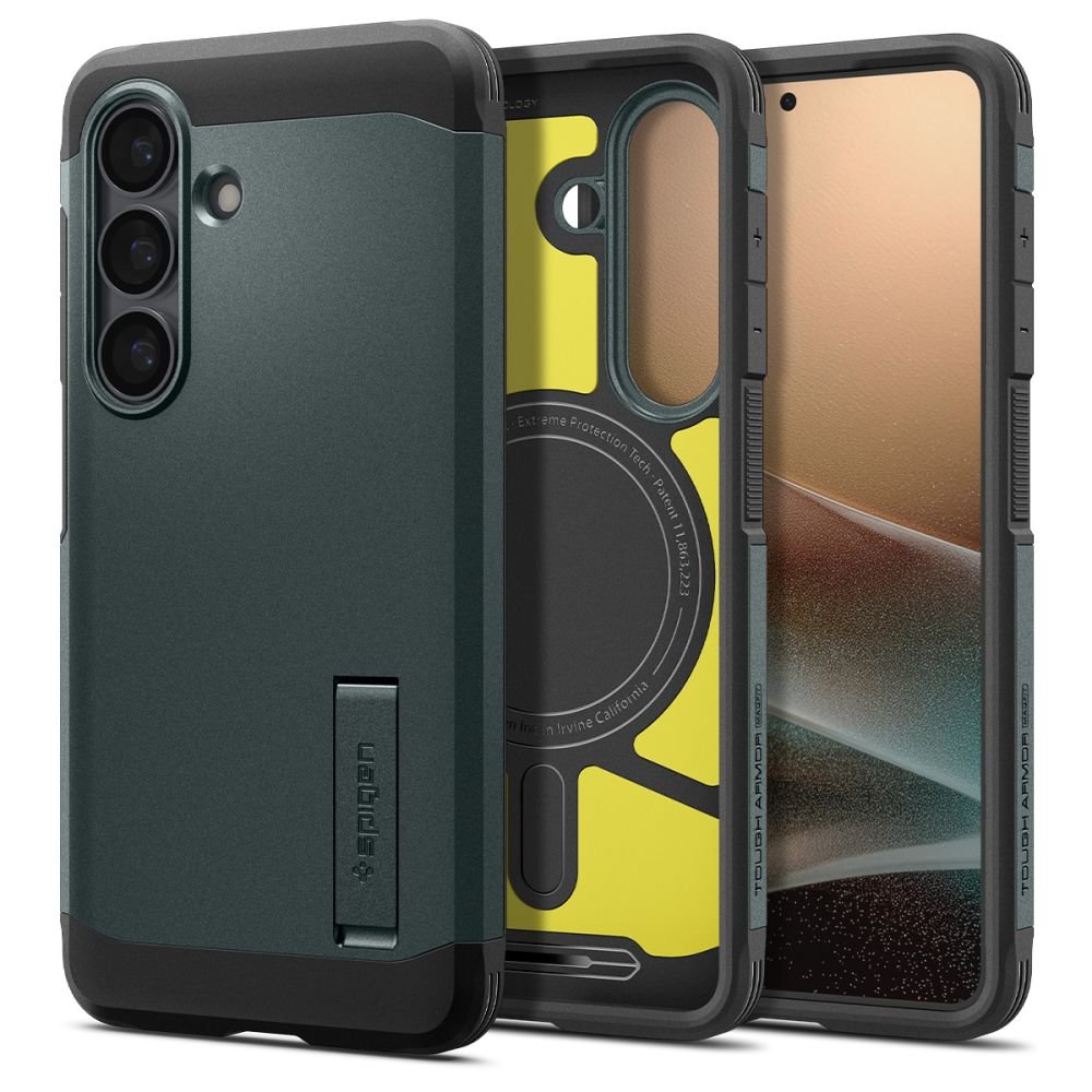 Spigen Samsung Galaxy S26 Plus - Σκληρή Θήκη με MagSafe - Tough Armor Mag - Abyss Green