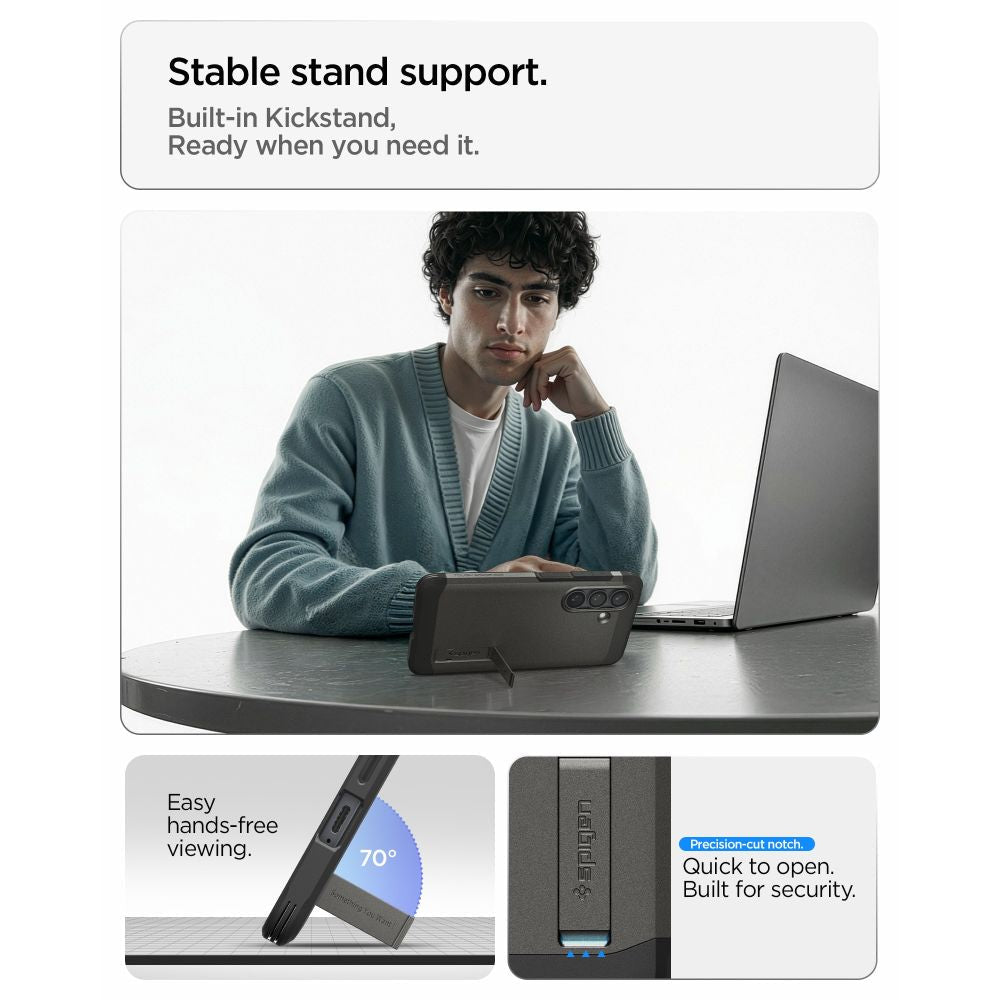 Spigen Samsung Galaxy S26 Plus - Σκληρή Θήκη με MagSafe - Tough Armor Mag - Gunmetal