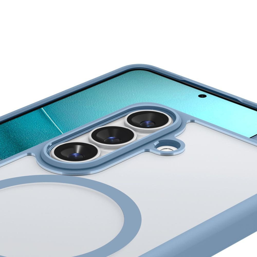 Spigen Samsung Galaxy S26 Plus - Σκληρή Θήκη με Πλαίσιο Σιλικόνης Και MagSafe - Ultra Hybrid Mag - Clear / Light Blue