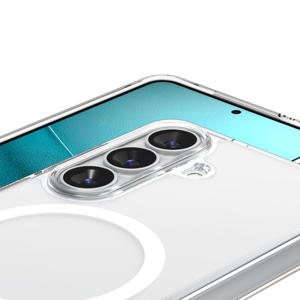 Spigen Samsung Galaxy S26 Plus - Σκληρή Θήκη με Πλαίσιο Σιλικόνης Και MagSafe - Ultra Hybrid Mag - Clear / White
