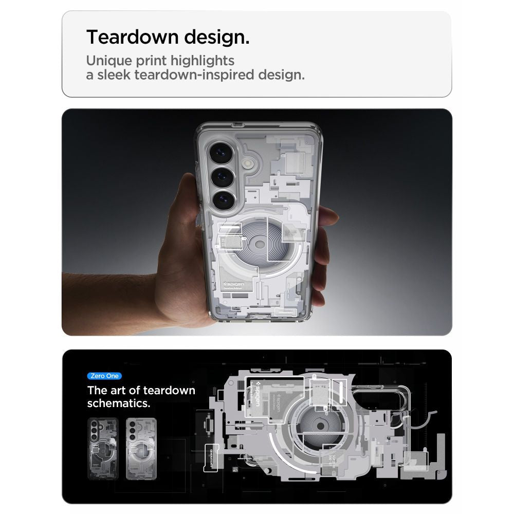 Spigen Samsung Galaxy S26 Plus - Σκληρή Θήκη με Πλαίσιο Σιλικόνης και MagSafe - Ultra Hybrid Mag - Zero One White
