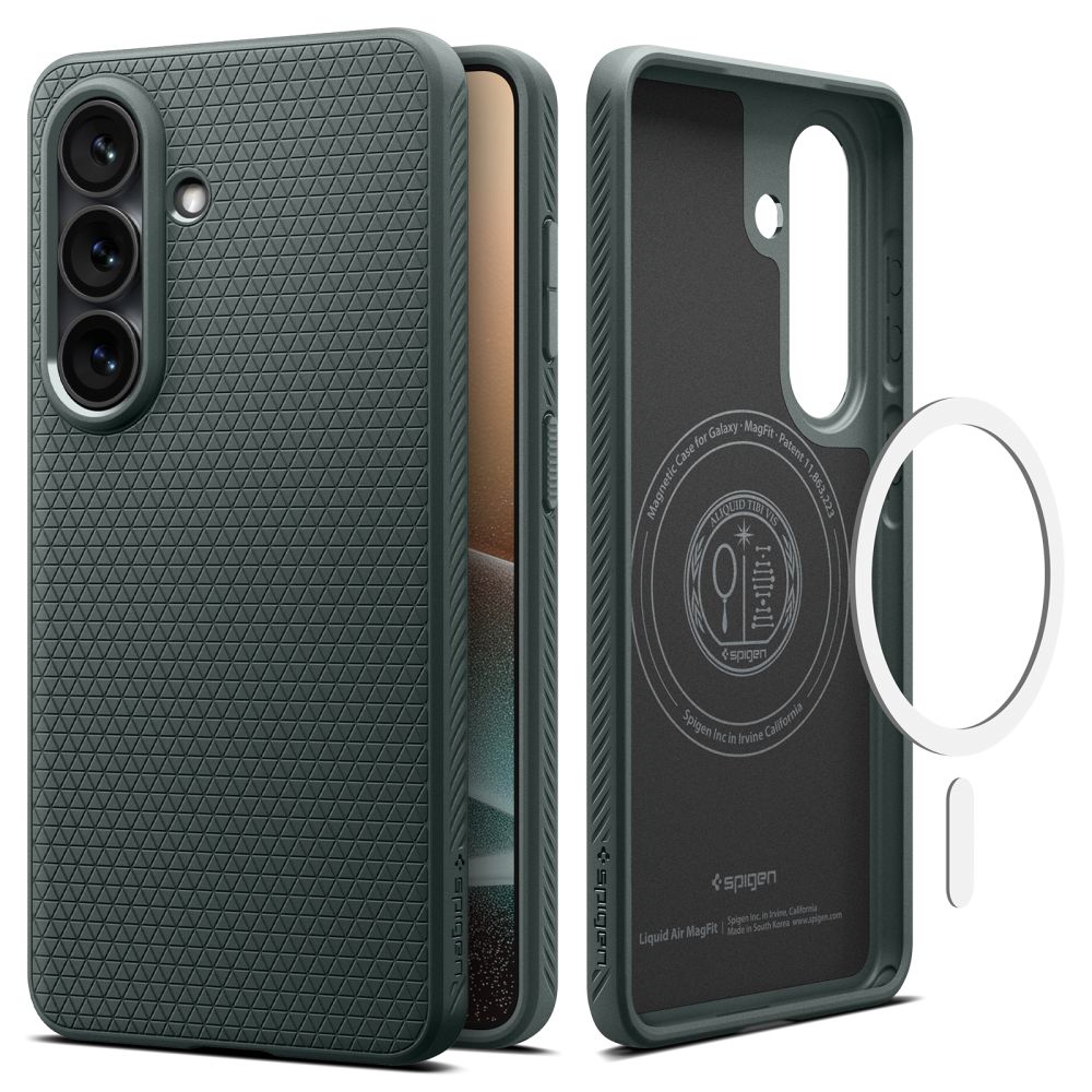 Spigen Samsung Galaxy S26 Plus - Θήκη Σιλικόνης με Magsafe - Liquid Air Mag - Abyss Green