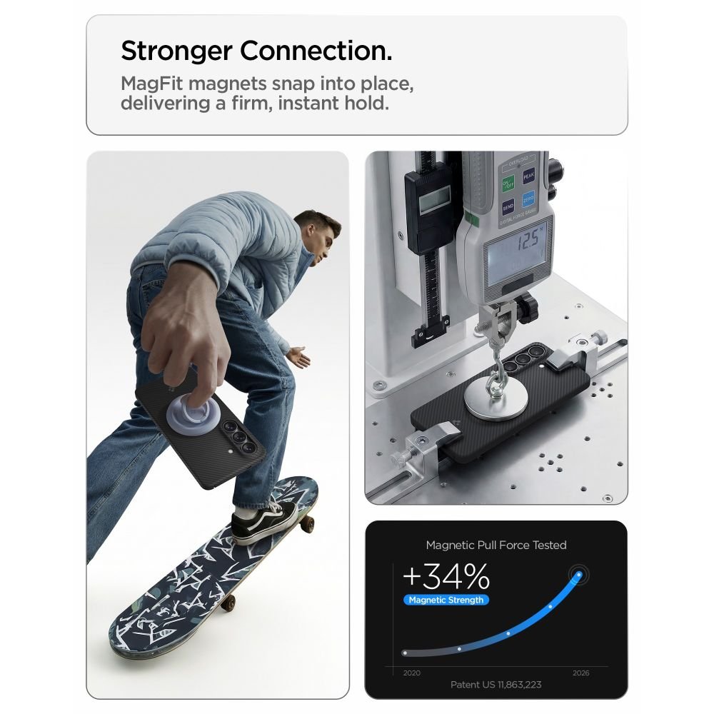 Spigen Samsung Galaxy S26 - Σκληρή Θήκη Aramid Fiber με MagSafe - AirSkin Aramid Mag - Black
