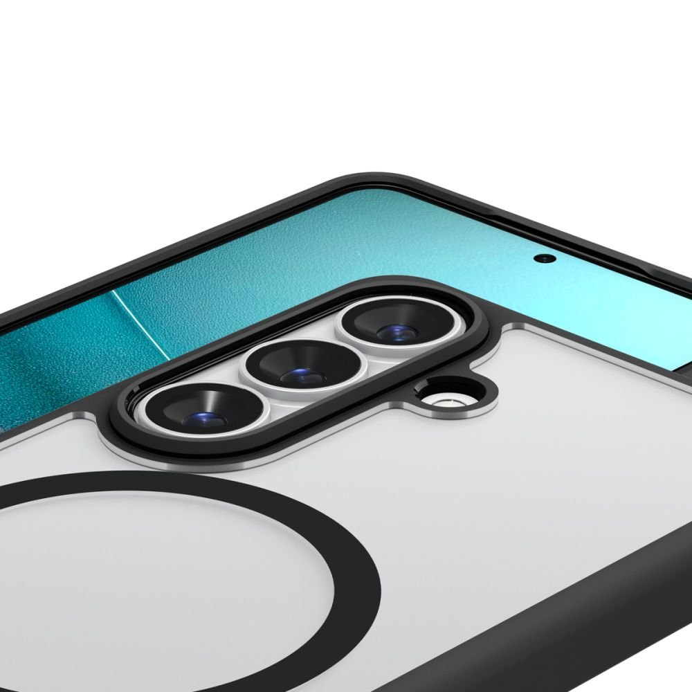 Spigen Samsung Galaxy S26 - Σκληρή Θήκη με Πλαίσιο Σιλικόνης Και MagSafe - Ultra Hybrid Mag - Clear / Matte Black