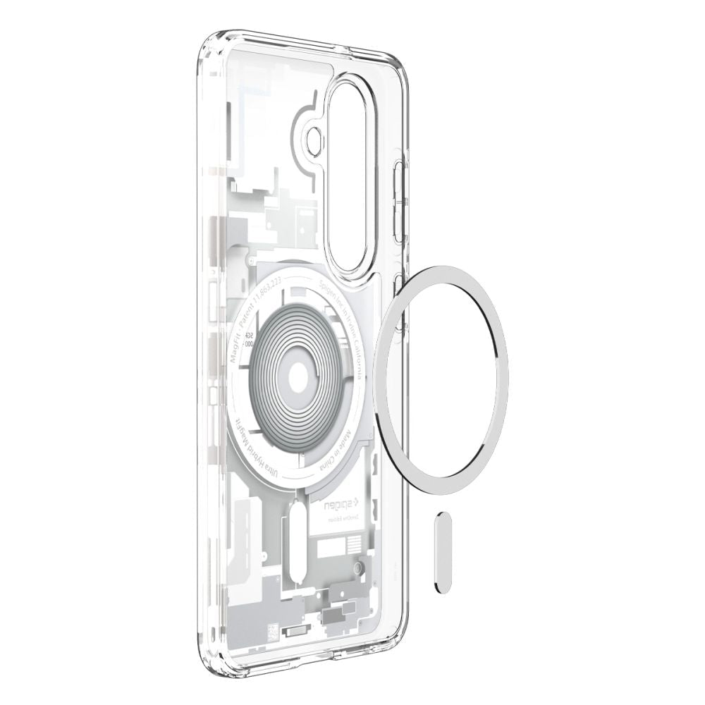 Spigen Samsung Galaxy S26 - Σκληρή Θήκη με Πλαίσιο Σιλικόνης και MagSafe - Ultra Hybrid Mag - Zero One White