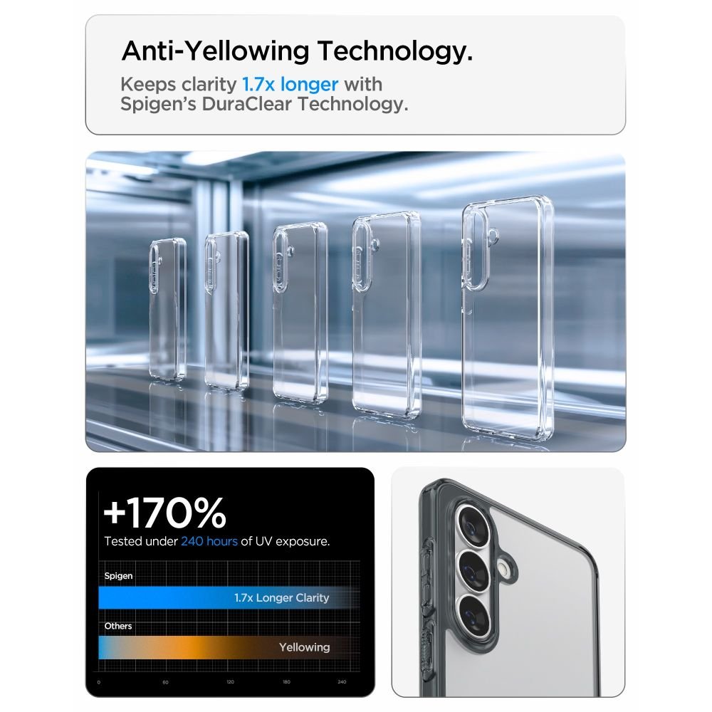 Spigen Samsung Galaxy S26 Σκληρή Θήκη με Πλαίσιο Σιλικόνης - Ultra Hybrid - Space Crystal