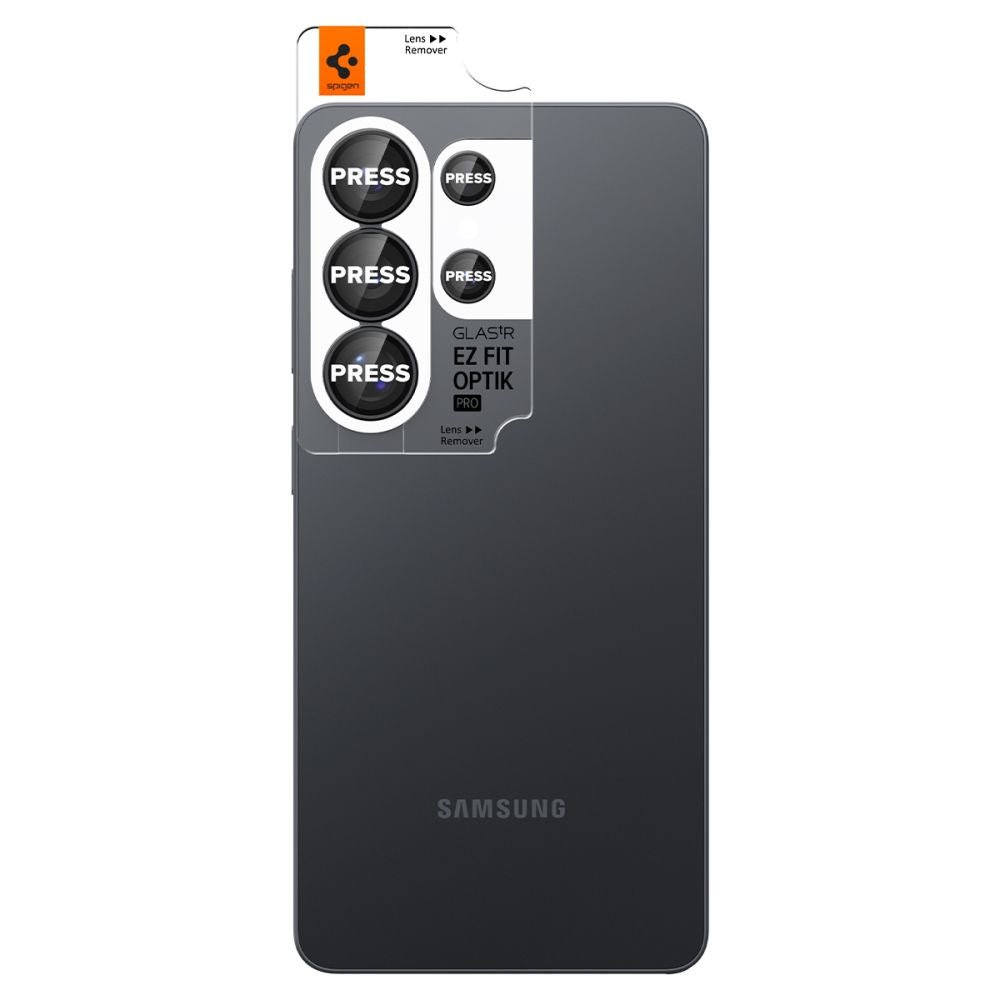 Spigen Samsung Galaxy S26 Ultra - Αντιχαρακτικό Γυαλί για την Κάμερα - Optik Pro HD Glas.TR EZ Fit - 2 Τεμάχια - Black