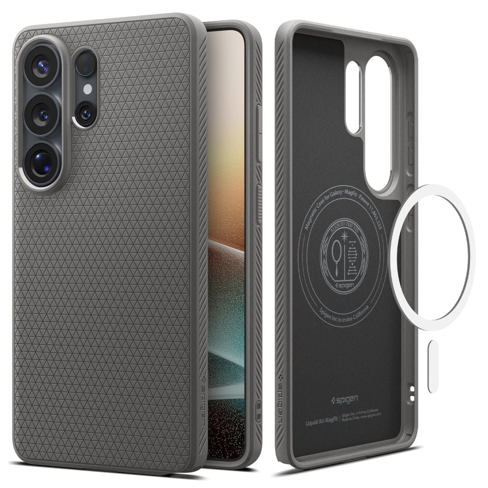 Spigen Samsung Galaxy S26 Ultra Liquid Air Mag - Θήκη Σιλικόνης με Magsafe - Marble Grey