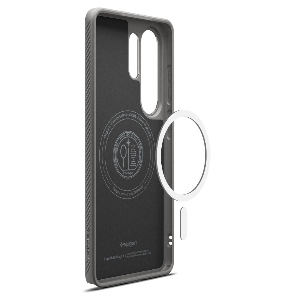 Spigen Samsung Galaxy S26 Ultra Liquid Air Mag - Θήκη Σιλικόνης με Magsafe - Marble Grey