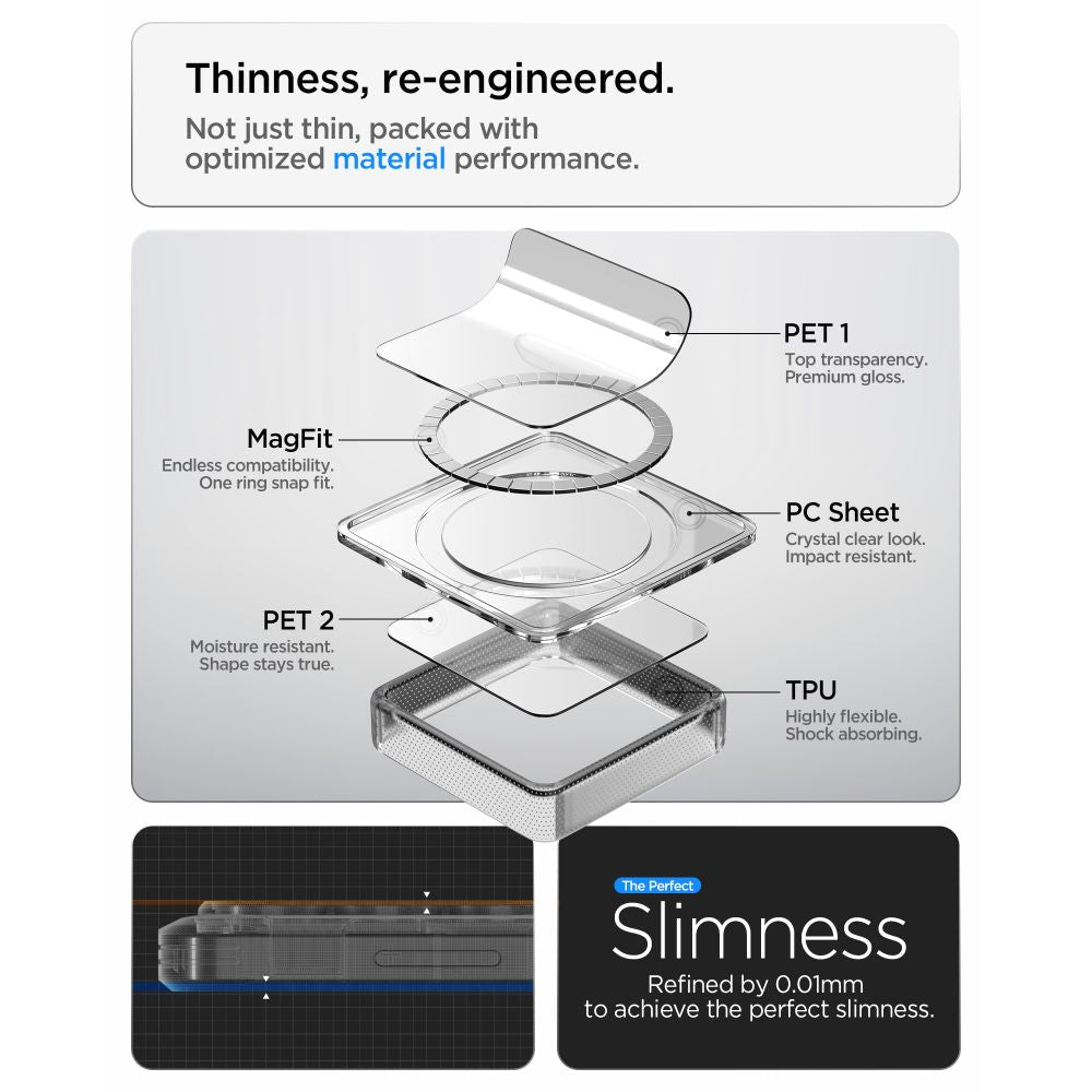 Spigen Samsung Galaxy S26 Ultra - Σκληρή Θήκη με Πλαίσιο Σιλικόνης Και MagSafe - Ultra Hybrid Mag - Clear / Matte Black